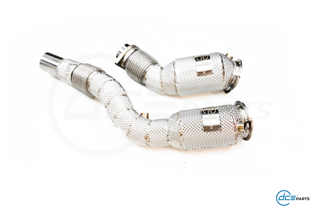 DCE Parts -  BMW S55B30 / S55 M3 F80 / M4 F82 F83 / M2 F87 - Catless / Catlook / High Flow Cat Downpipe