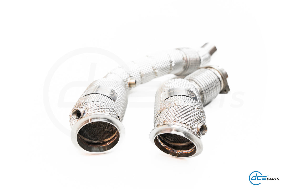 DCE Parts -  BMW S55B30 / S55 M3 F80 / M4 F82 F83 / M2 F87 - Catless / Catlook / High Flow Cat Downpipe