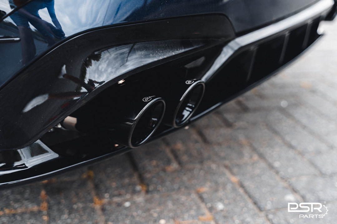 DCE Parts - Gloss Black Rear 4 Piece DCE Parts Diffuser - Quad Tips Style - Pre-LCI (2019+, G20 G21)