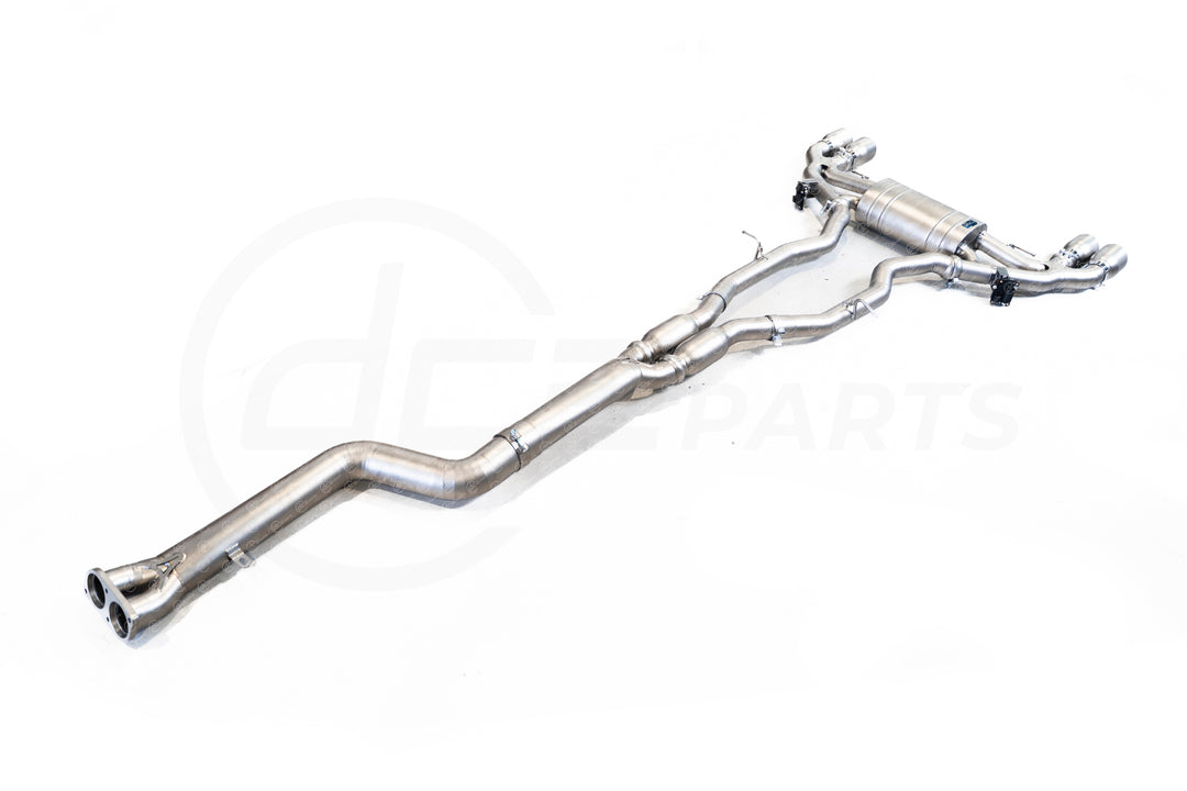 DCE Parts - BMW F97 X3M F98 X3M Single Pipe Midpipe Hybrid Titanium Catback Valved Exhaust