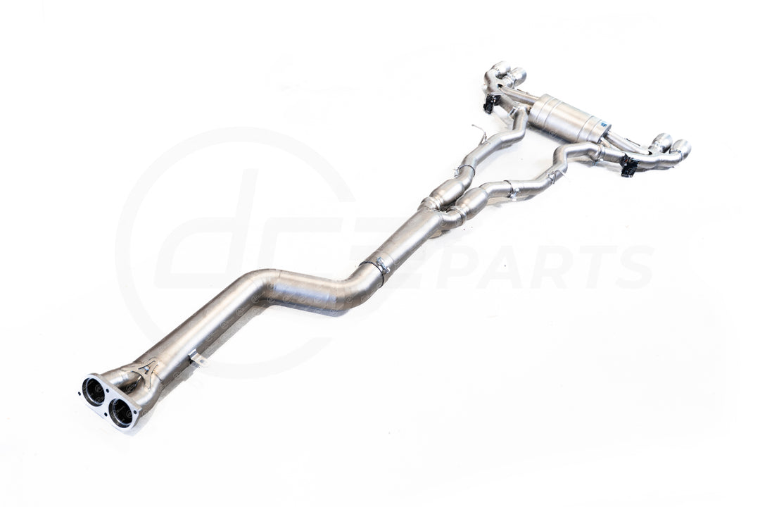 DCE Parts - BMW F97 X3M F98 X3M Single Pipe Midpipe Hybrid Titanium Catback Valved Exhaust