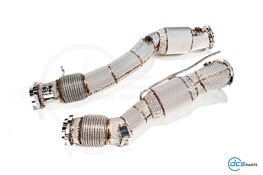 DCE Parts -  BMW S58 X3M X4M F97 F98 Catless / Catlook / High Flow Cat Downpipe