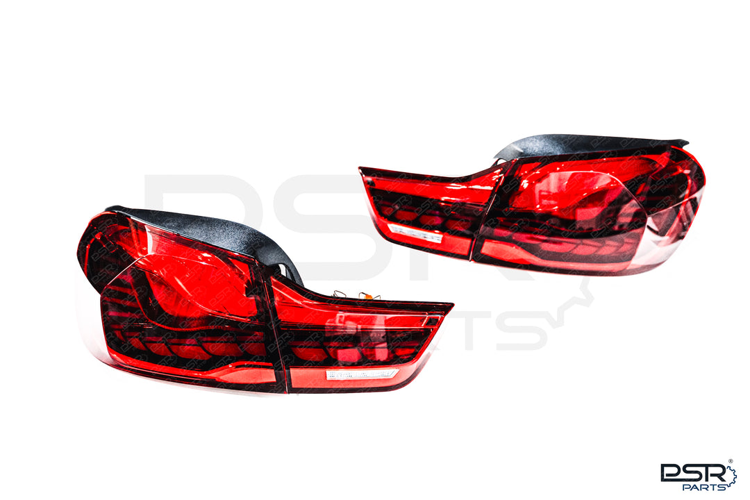 BMW 4 Series F32 F33 F36 M4 F82 F83 OLED CS GTS LCI Style Dark Red Rear Tail Lights