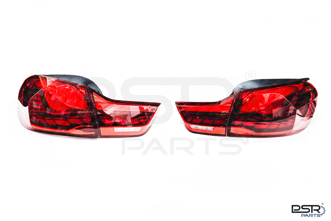 BMW 4 Series F32 F33 F36 M4 F82 F83 OLED CS GTS LCI Style Dark Red Rear Tail Lights