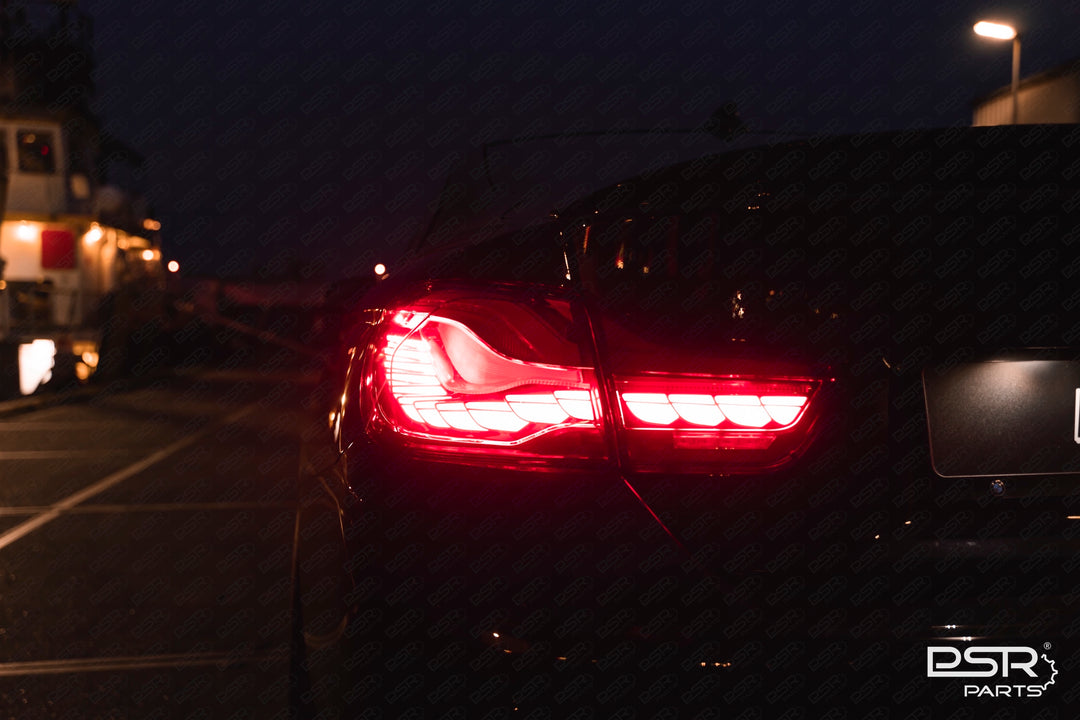 BMW 4 Series F32 F33 F36 M4 F82 F83 OLED CS GTS LCI Style Dark Red Rear Tail Lights