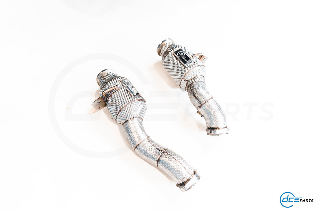 DCE Parts - Mercedes-Benz GLC43 AMG 3.0T X253 - High Flow Cat / Catless Downpipe with Heat Shield