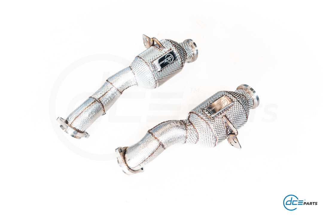 DCE Parts - Mercedes-Benz GLC43 AMG 3.0T X253 - High Flow Cat / Catless Downpipe with Heat Shield