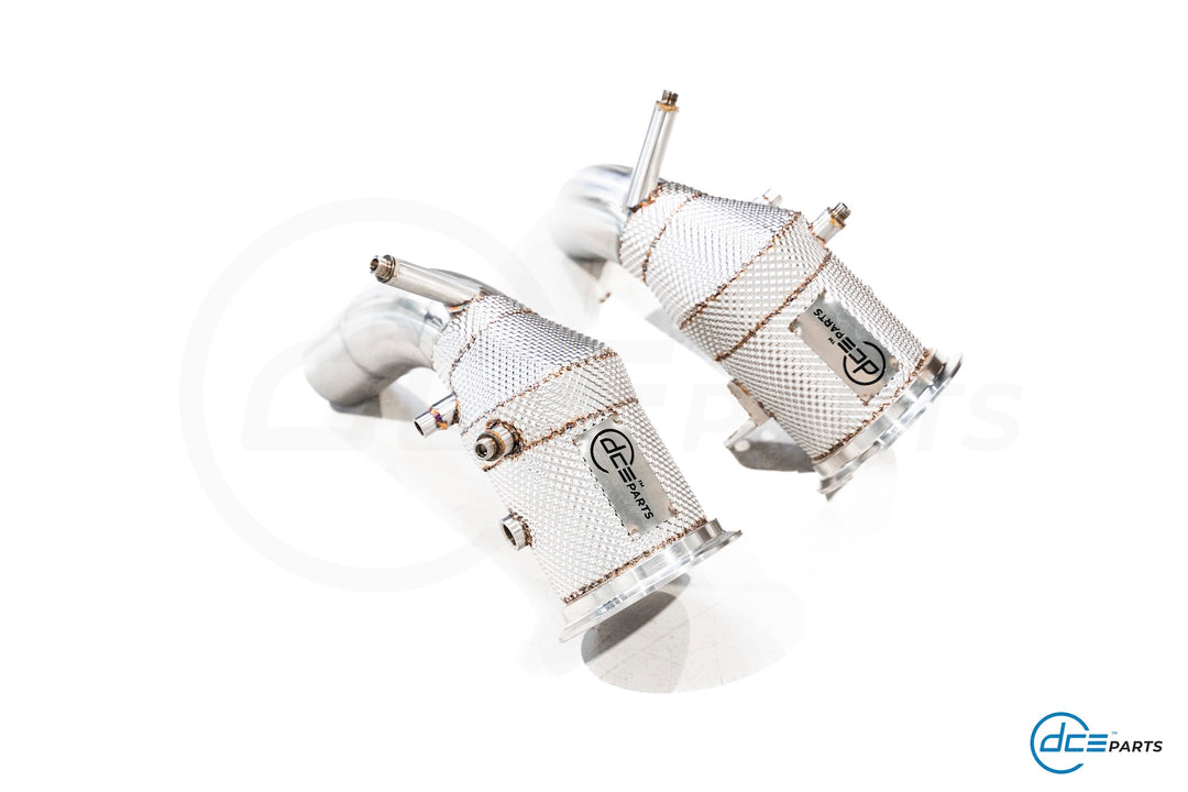 DCE Parts - Downpipe Porsche 992 911 Carrera 4, 4S, S Targa 4, 4S, S 3.0T DFI with Heat Shield