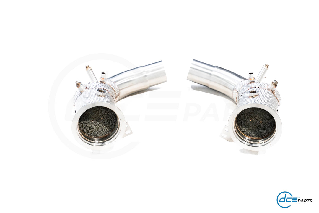DCE Parts - Downpipe Porsche 992 911 Carrera 4, 4S, S Targa 4, 4S, S 3.0T DFI with Heat Shield