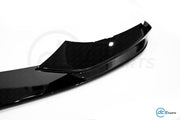 BMW 4 Series F32/F33/F36 Gloss Black MP Style 3-Piece Splitter and Flaps for M-Sport Front Bumper