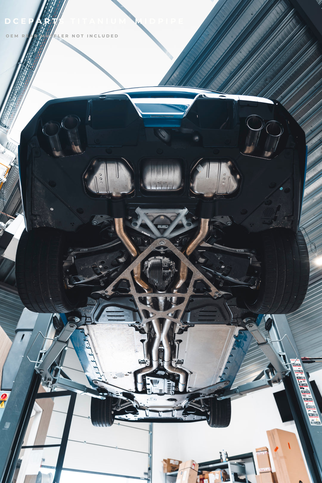 DCE Parts - BMW G90 M5 G99 M5 Stainless Steel - Titanium Catback Axleback Valved Exhaust - 3.5 Inch | 90mm Midpipe