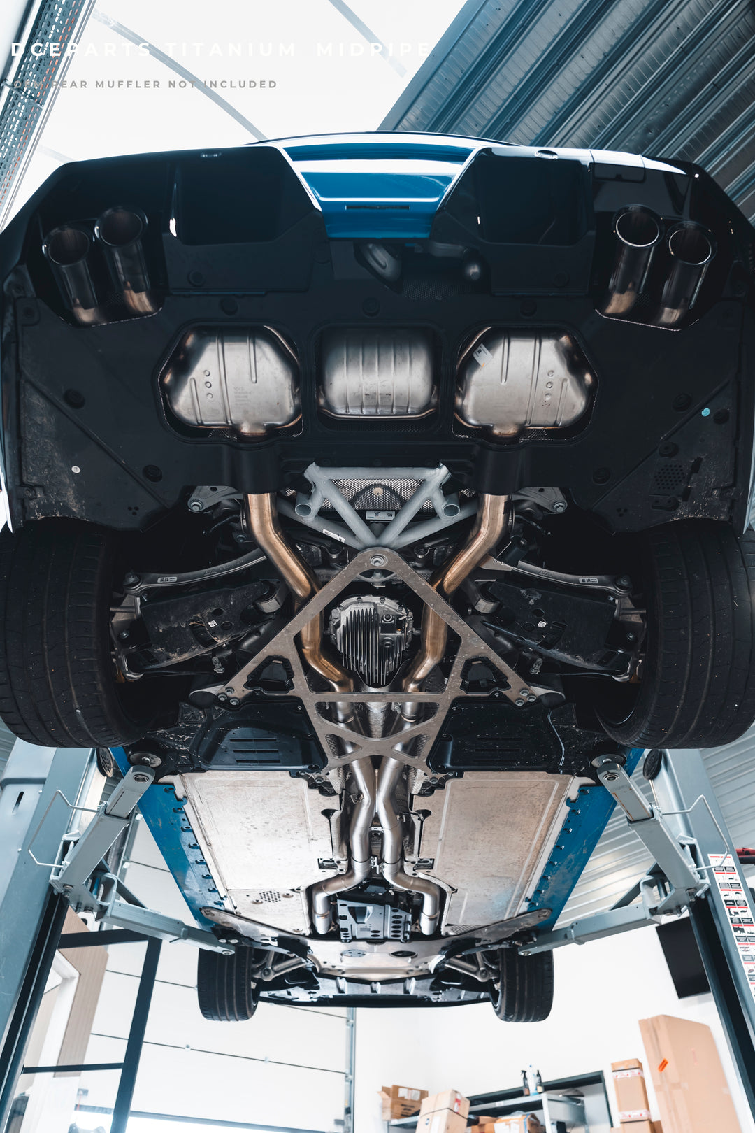 DCE Parts - BMW G90 M5 G99 M5 Stainless Steel - Titanium Catback Axleback Valved Exhaust - 3.5 Inch | 90mm Midpipe