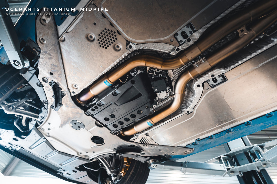 DCE Parts - BMW G90 M5 G99 M5 Stainless Steel - Titanium Catback Axleback Valved Exhaust - 3.5 Inch | 90mm Midpipe
