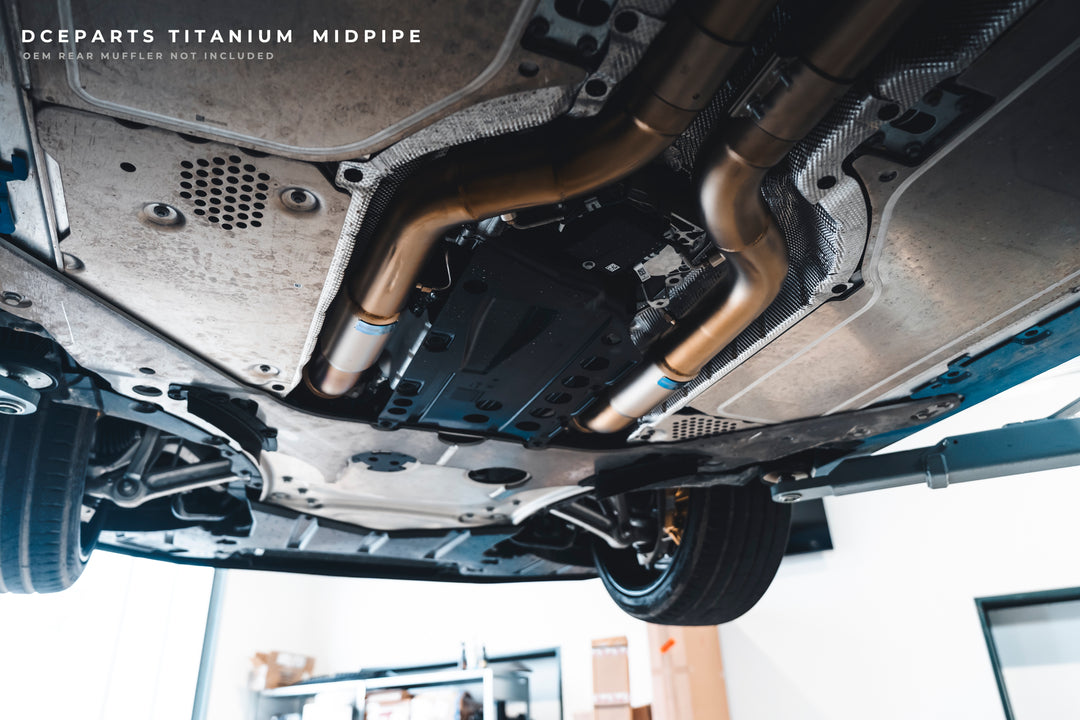 DCE Parts - BMW G90 M5 G99 M5 Stainless Steel - Titanium Catback Axleback Valved Exhaust - 3.5 Inch | 90mm Midpipe