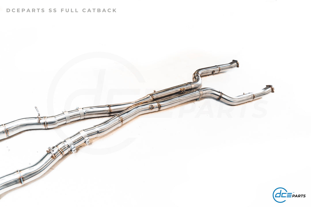 DCE Parts - BMW G90 M5 G99 M5 Stainless Steel - Titanium Catback Axleback Valved Exhaust - 3.5 Inch | 90mm Midpipe