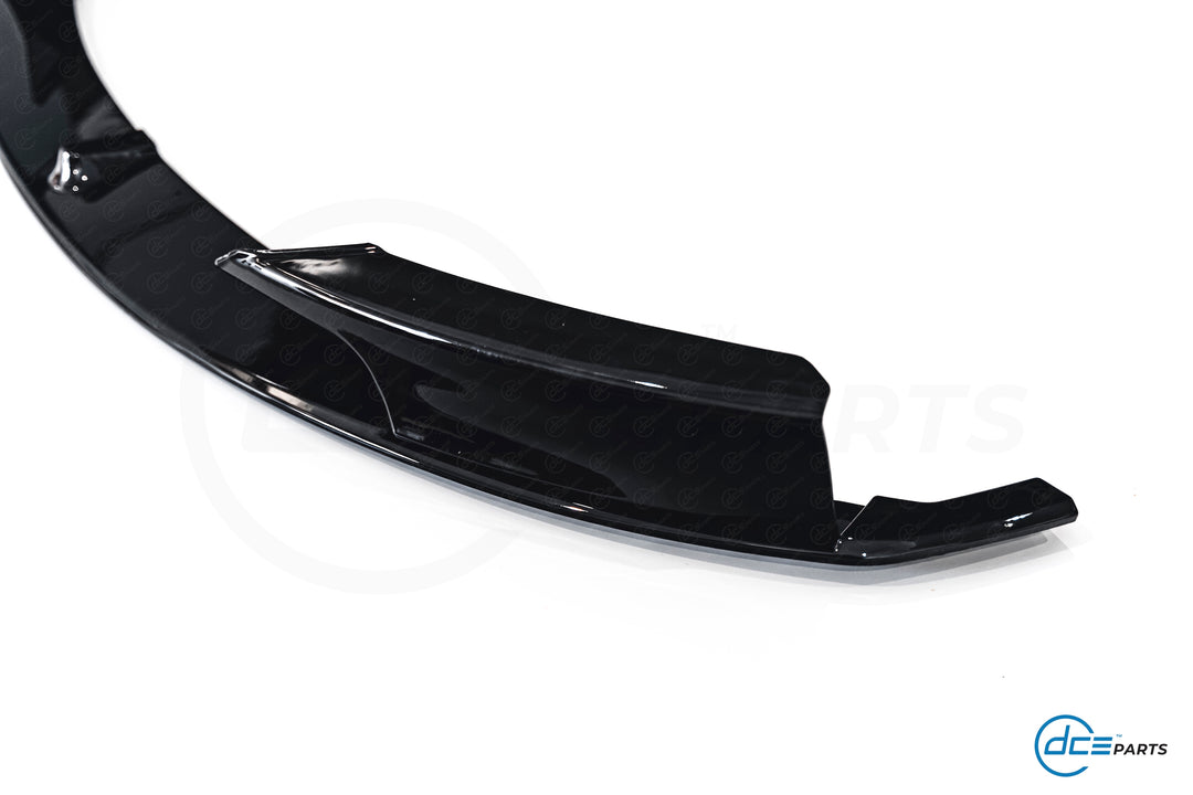 DCE Parts - 3-Piece Splitter and Flaps for M-Sport Front Bumper BMW F30 F31 - Gloss Black