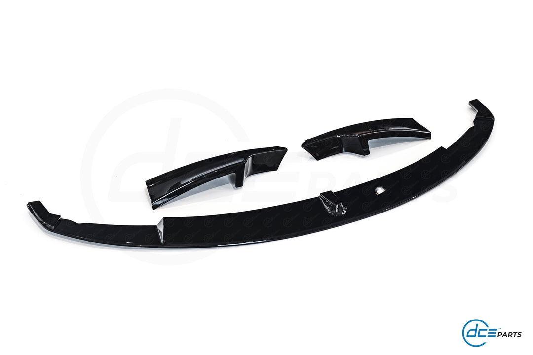 DCE Parts - 3-Piece Splitter and Flaps for M-Sport Front Bumper BMW F30 F31 - Gloss Black