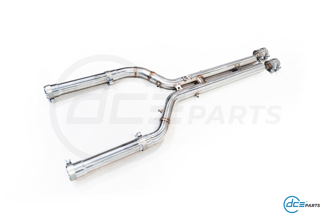 DCE Parts - BMW S63B44 - BMW X5M F95 X6M F96 - Midpipe Exhaust - GPF OPF Delete Bypass