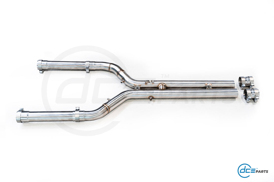DCE Parts - BMW S63B44 - BMW X5M F95 X6M F96 - Midpipe Exhaust - GPF OPF Delete Bypass
