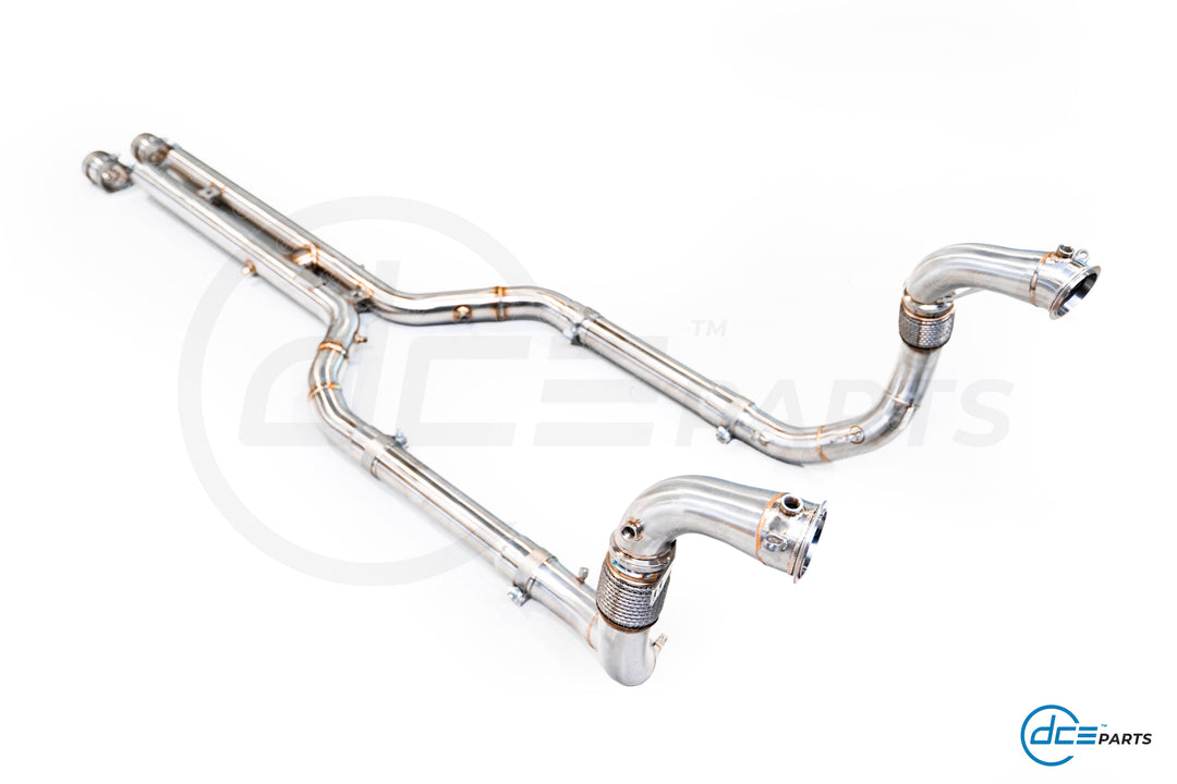 DCE Parts - BMW S63B44 - BMW X5M F95 X6M F96 - Midpipe Exhaust - GPF OPF Delete Bypass