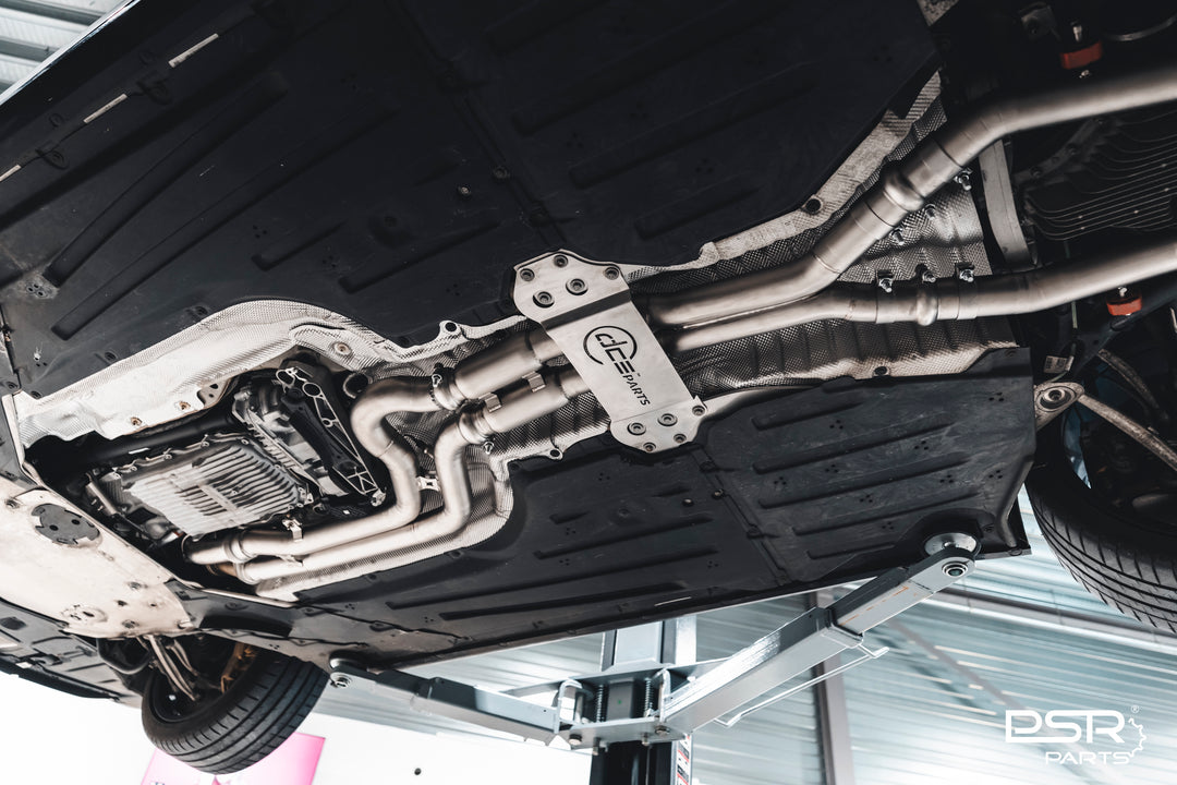 DCE Parts BMW S58 G80 M3 G81 M3 G82 M4 G83 M4 High Flow Equal Length X-Pipe Hybrid Midpipe