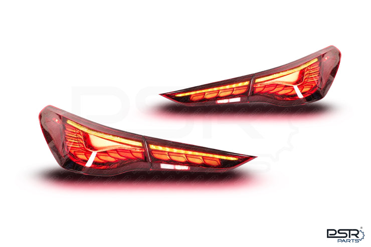 BMW 4 Series G22 G23 G26 M4 G82 G83 OLED CS GTS LCI Style Dark Red Rear Tail Lights