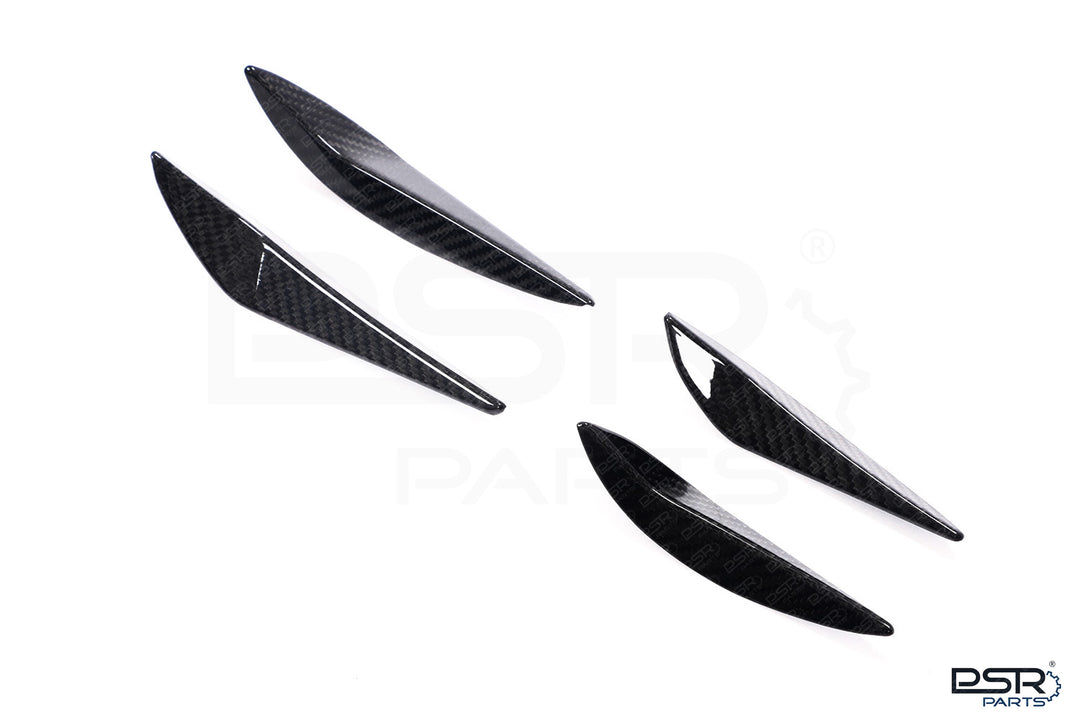 Carbon Fibre Performance Front Bumper Canards for the BMW M3 G80 G81 M4 G82 G83
