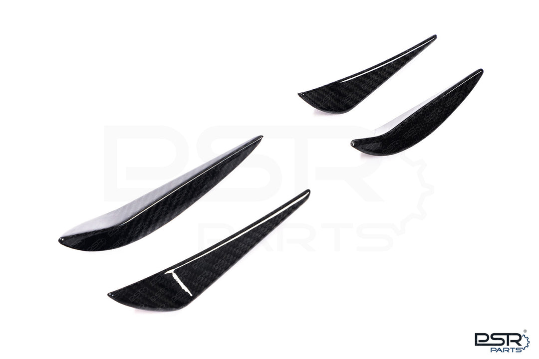 Carbon Fibre Performance Front Bumper Canards for the BMW M3 G80 G81 M4 G82 G83
