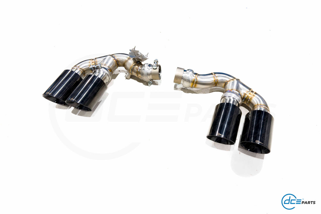 DCE Parts - Audi Q8 4M 55 TFSI-E / 60 TFSI-E Quad Exhaust Tips Conversion Plug and Play FACELIFT