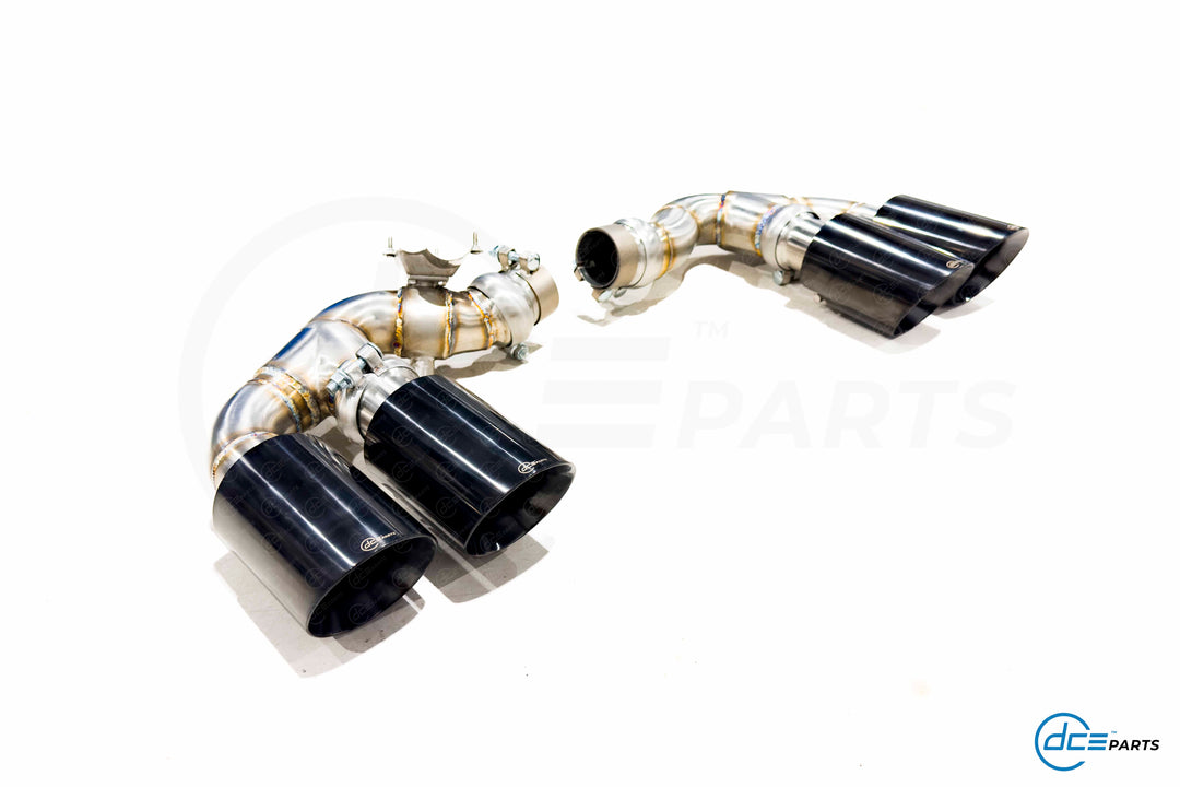 DCE Parts - Audi Q8 4M 55 TFSI-E / 60 TFSI-E Quad Exhaust Tips Conversion Plug and Play FACELIFT