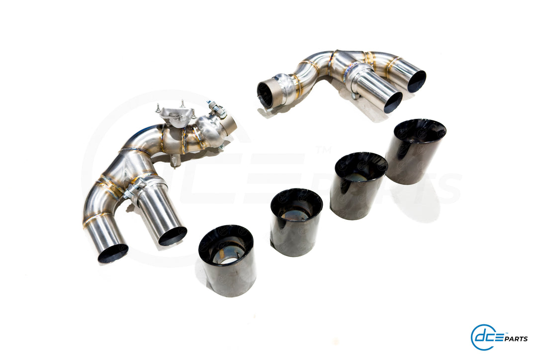 DCE Parts - Audi Q8 4M 55 TFSI-E / 60 TFSI-E Quad Exhaust Tips Conversion Plug and Play FACELIFT