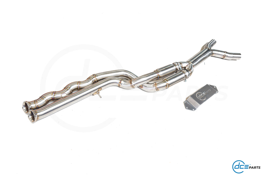 DCE Parts - BMW F87 M2 Competition S55 Equal Length & Single Midpipe Hybrid Catback Valved Exhaust