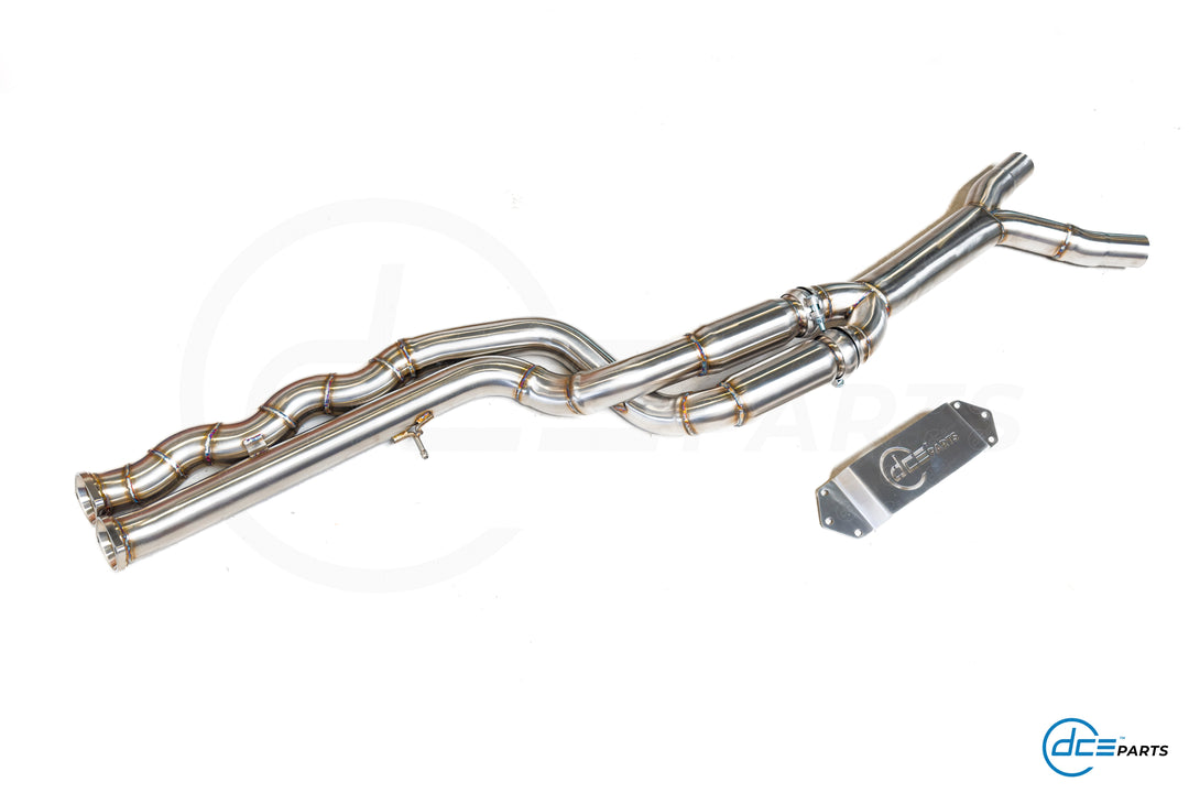 DCE Parts - BMW F87 M2 Competition S55 Equal Length & Single Midpipe Hybrid Catback Valved Exhaust