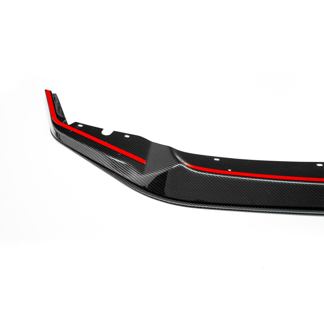 MHC+ BMW M2 Competition S55 GT Style Front Splitter In Gloss Pre Preg Carbon Fibre (F87C)