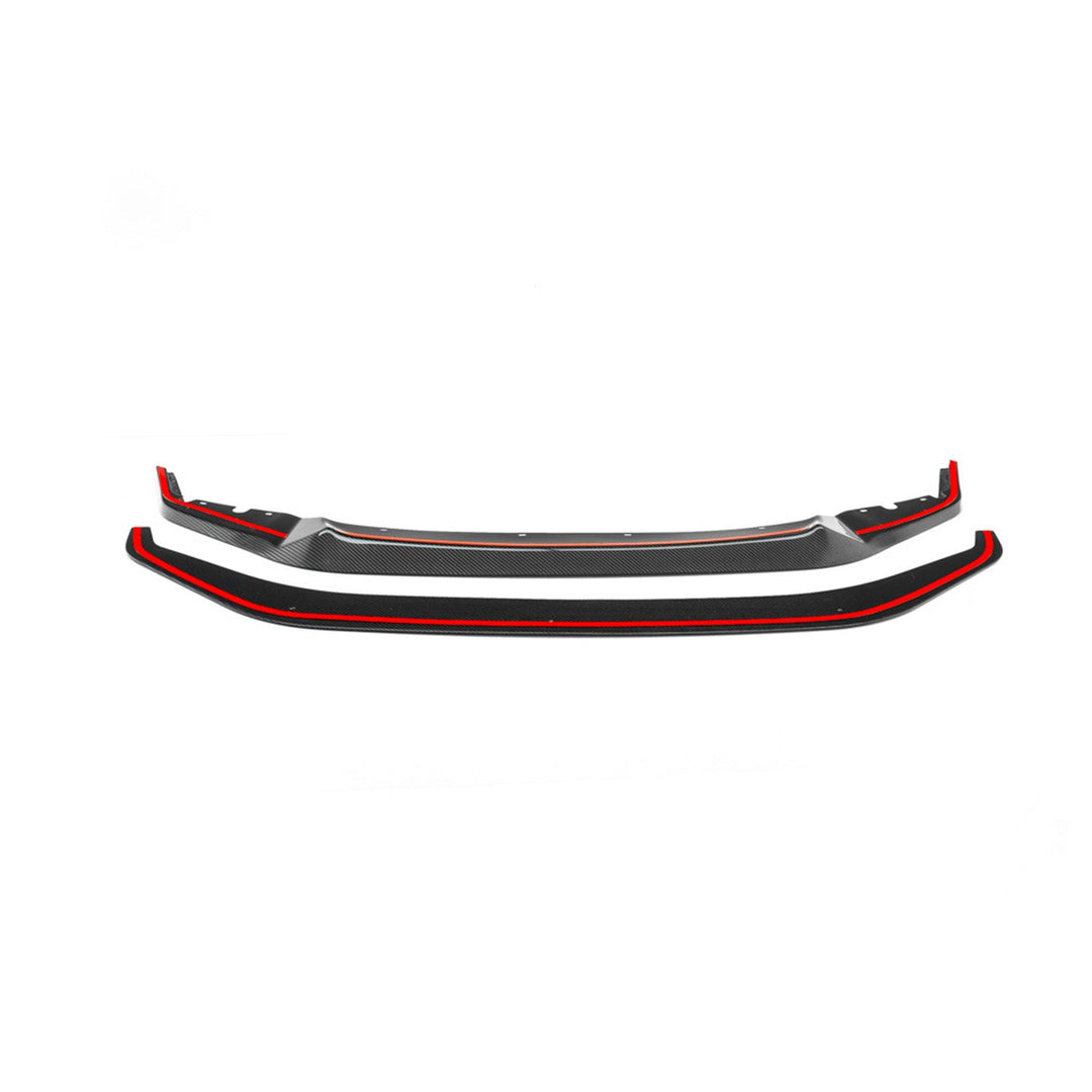 MHC+ BMW M2 Competition S55 GT Style Front Splitter In Gloss Pre Preg Carbon Fibre (F87C)
