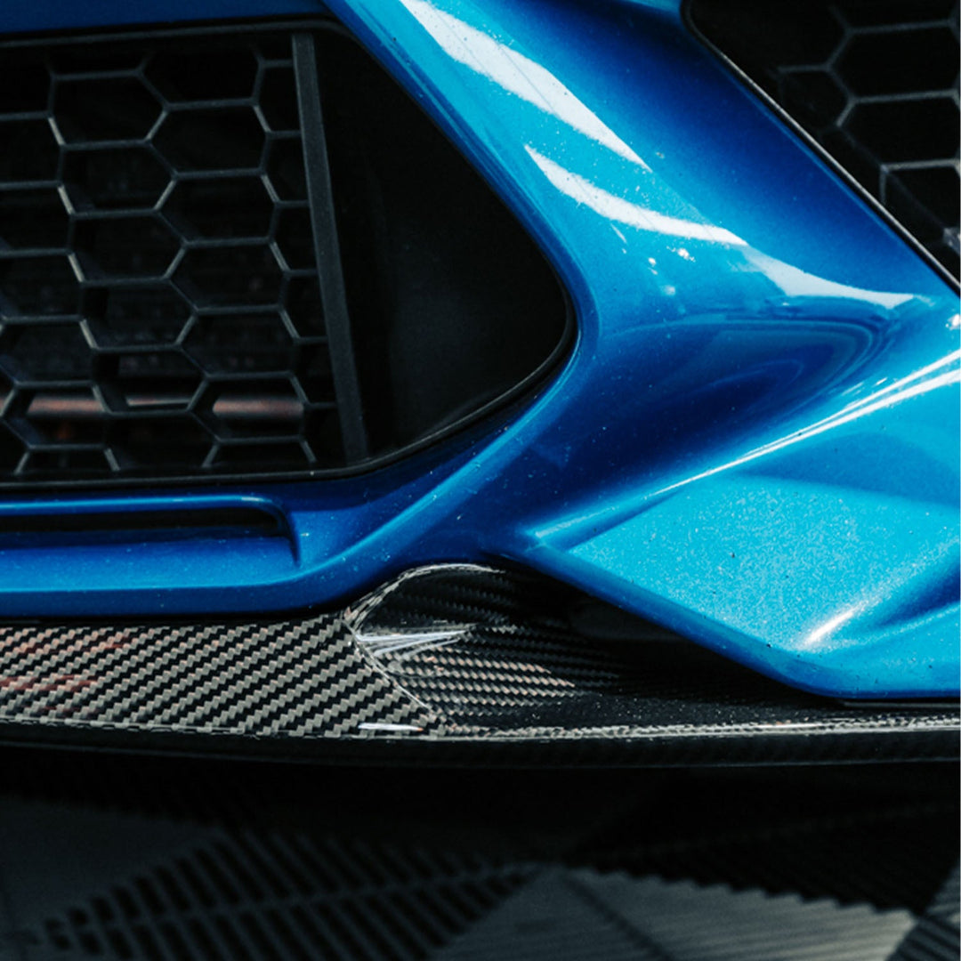 MHC+ BMW M2 Competition Performance Style Front Splitter In Gloss Pre Preg Carbon Fibre (F87C)