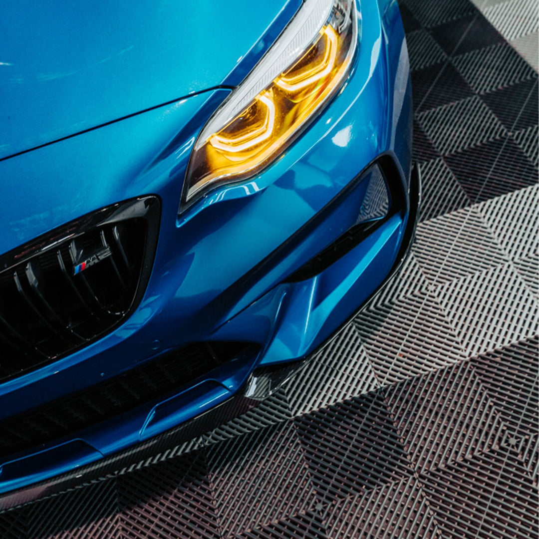MHC+ BMW M2 Competition Performance Style Front Splitter In Gloss Pre Preg Carbon Fibre (F87C)