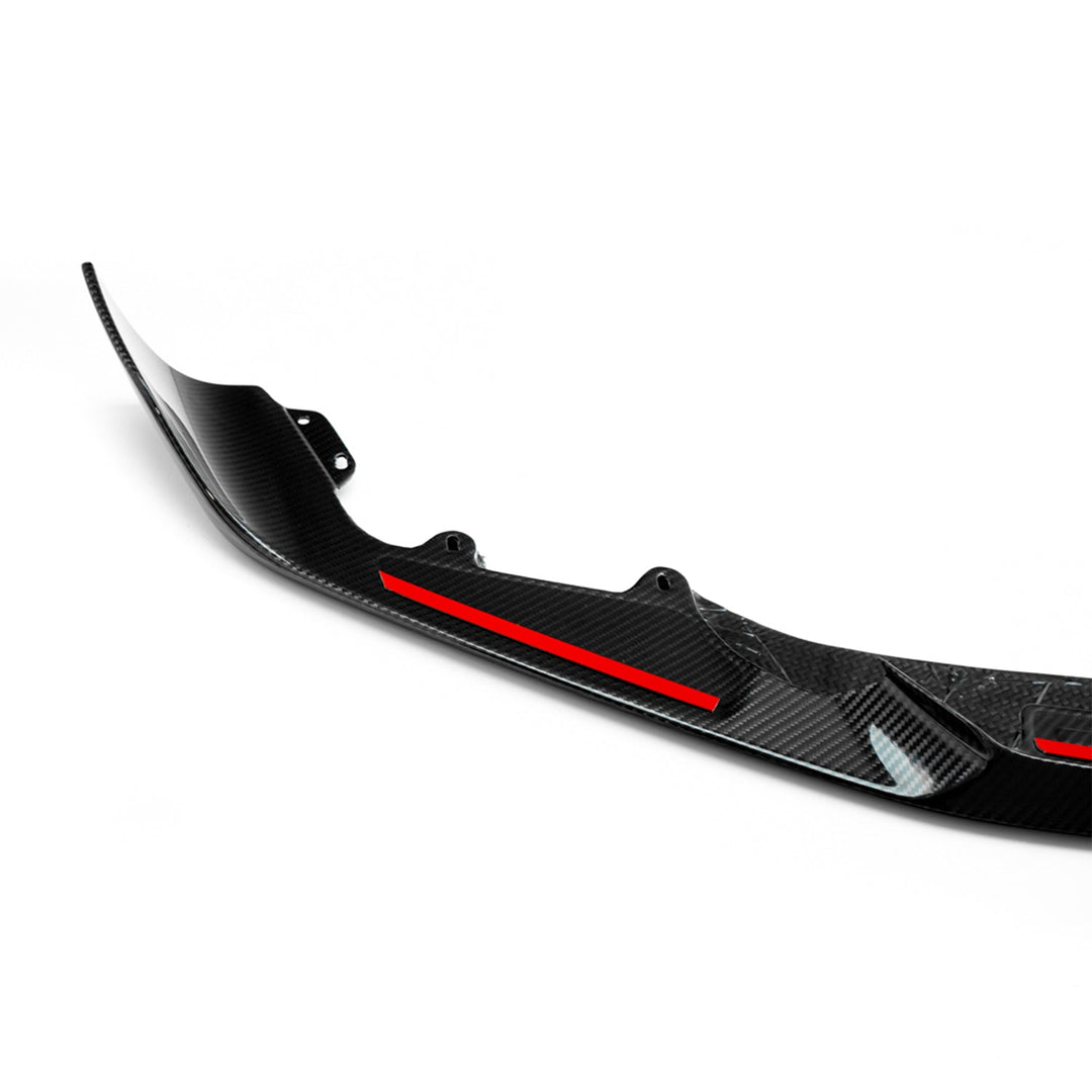 MHC+ BMW M2 Competition Performance Style Front Splitter In Gloss Pre Preg Carbon Fibre (F87C)