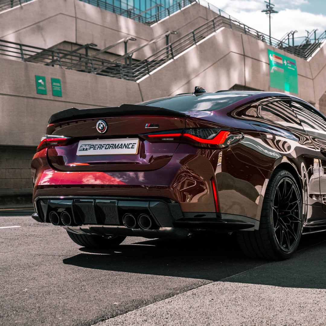 MHC+ BMW M4 Ducktail Style Rear Spoiler In Pre-Preg Carbon Fibre (G82)