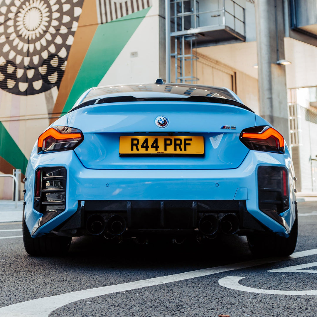 MHC+ BMW M2 G87 OEM Style Rear Diffuser In Pre Preg Gloss Carbon Fibre (G87)