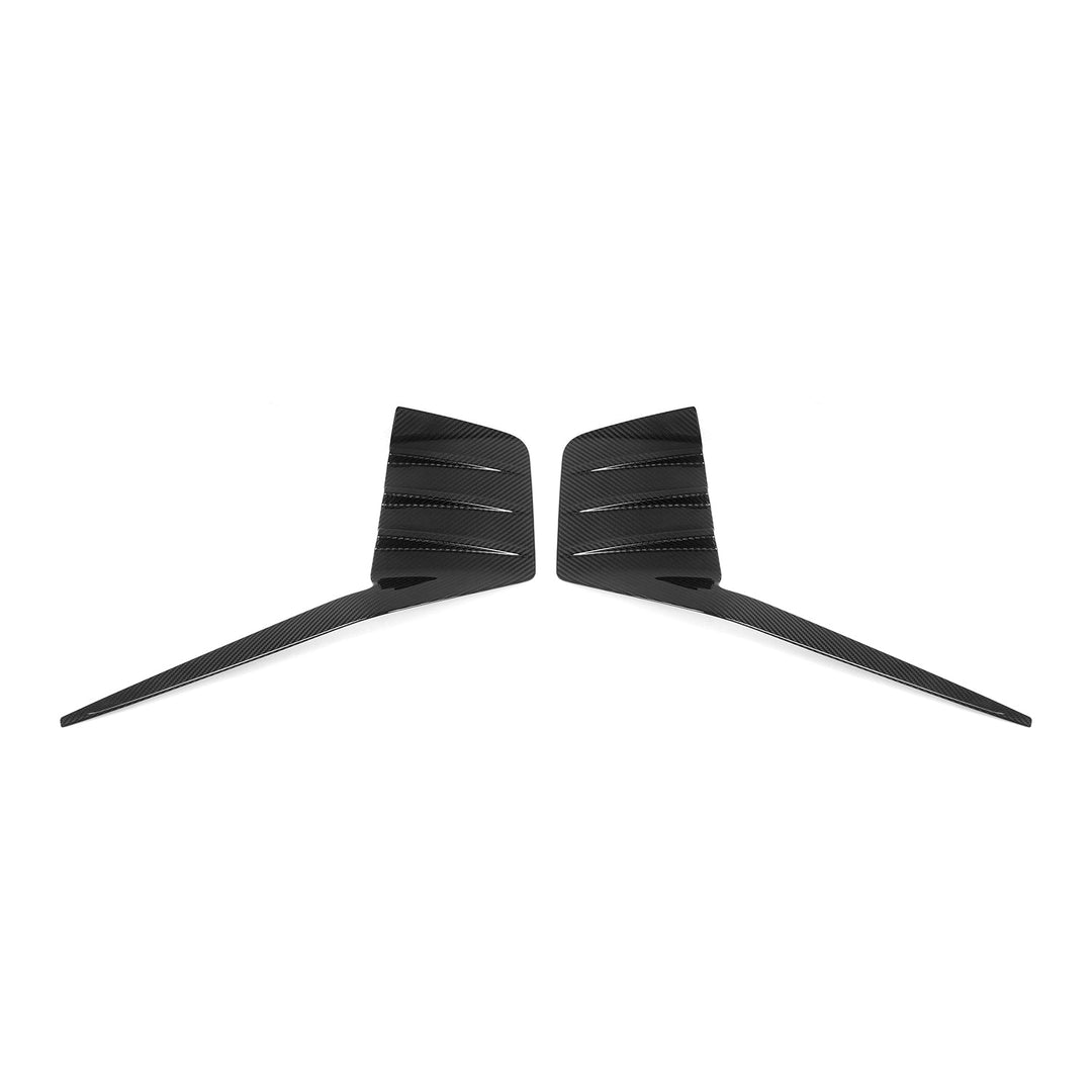 MHC+ BMW M2 G87 Performance Style Rear Rear Bumper Inserts In Pre Preg Gloss Carbon Fibre (G87)