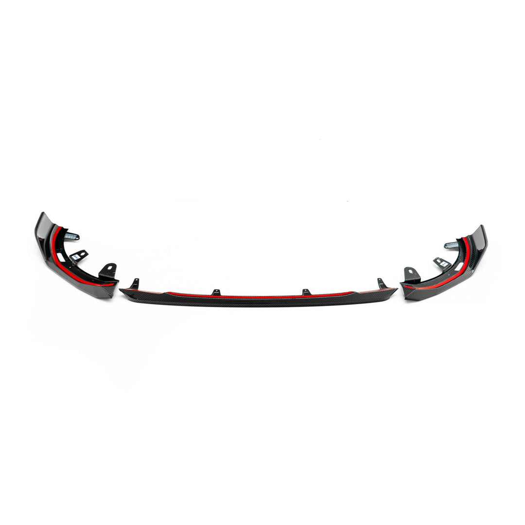 MHC+ BMW M240i Performance Style Front Splitter In Pre Preg Carbon Fibre (G42)