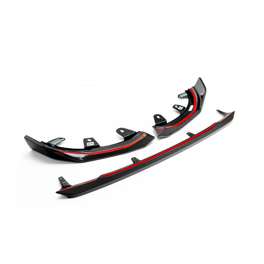 MHC+ BMW M240i Performance Style Front Splitter In Pre Preg Carbon Fibre (G42)