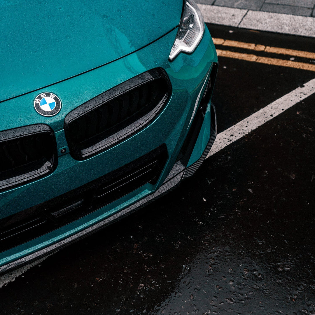 MHC+ BMW M240i Performance Style Front Splitter In Pre Preg Carbon Fibre (G42)