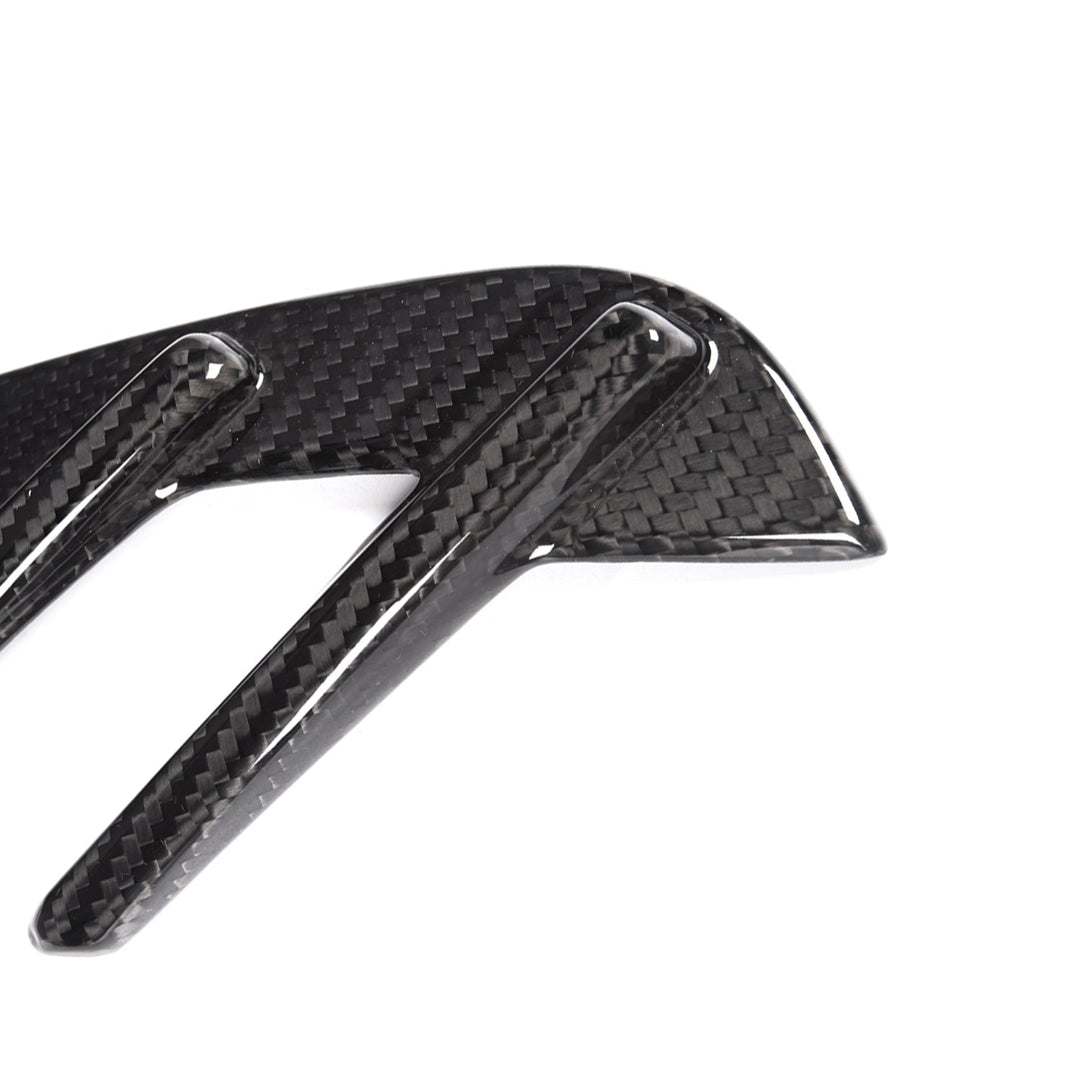 MHC+ BMW M3 Side Fender Badge Covers In Gloss Pre Preg Carbon Fibre (G80/G81)