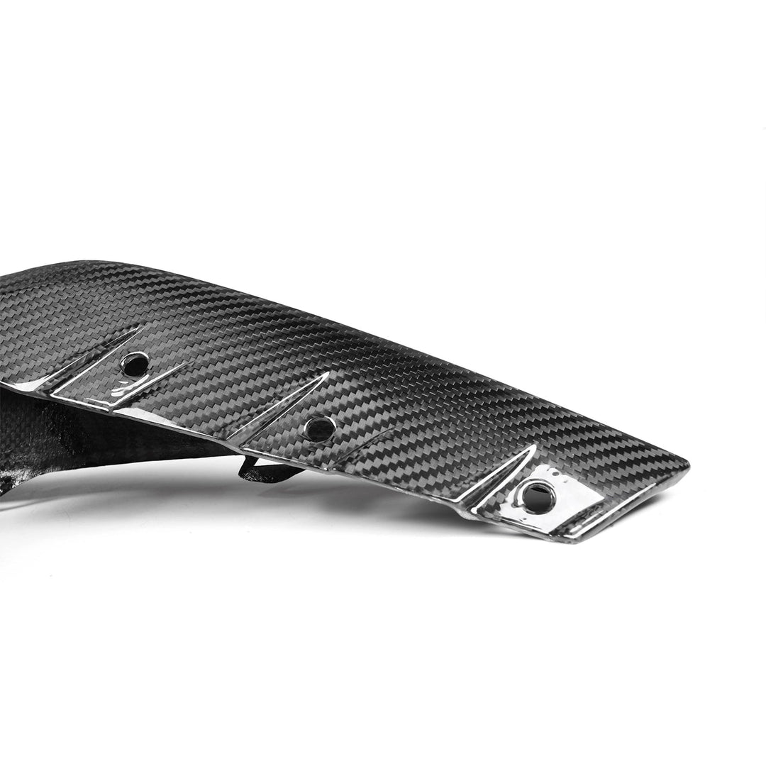 MHC+ BMW M3/M4 OEM Style Replacement Front Side Splitters In Pre Preg Carbon Fibre (G80/G81/G82/G83)