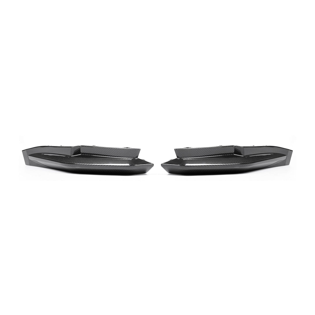MHC+ BMW M4 OEM Style Replacement Rear Side Diffusers In Pre Preg Carbon Fibre (G82/G83)