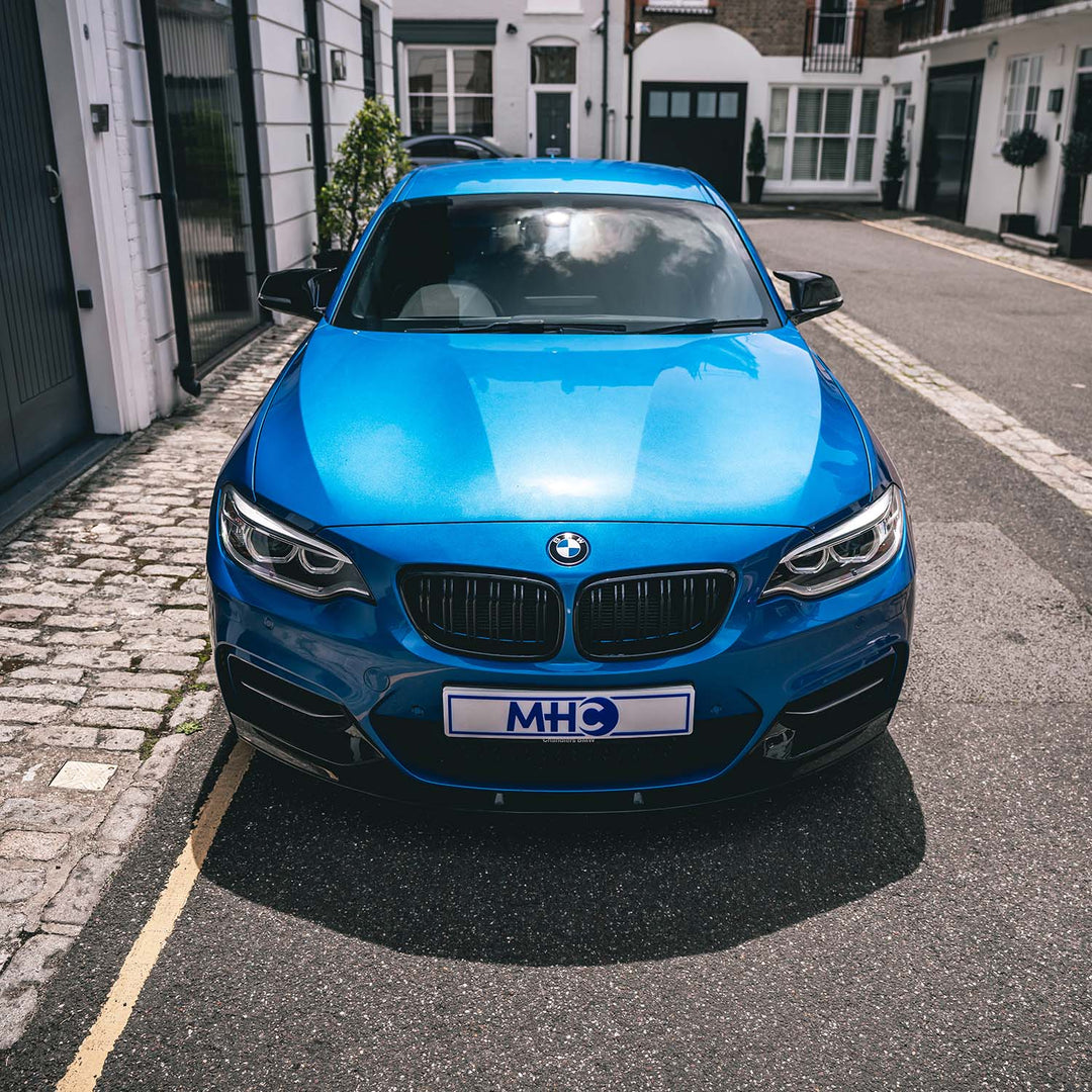 MHC Black BMW 2 Series Performance Style Front Splitter In Gloss Black (F22/F23)
