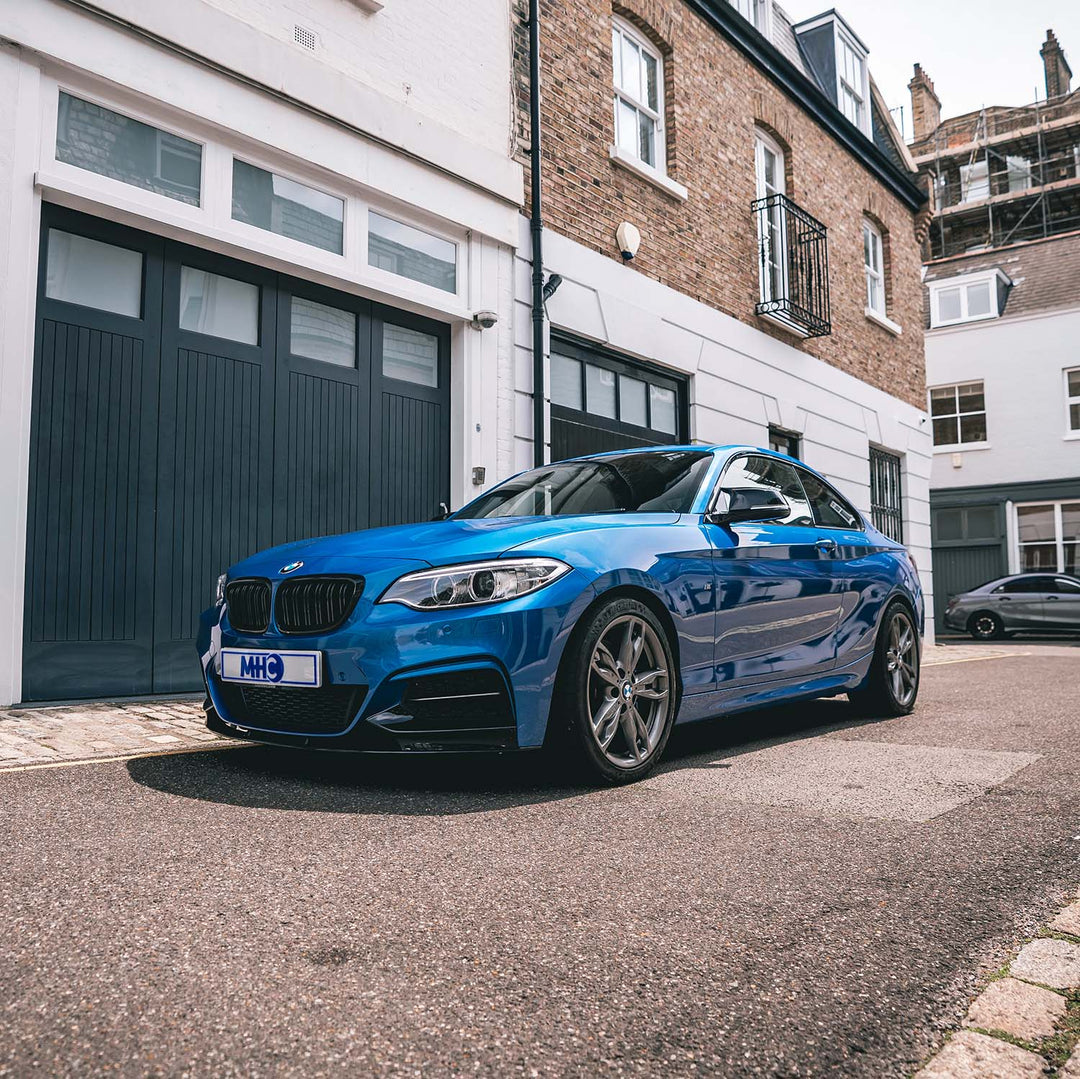 MHC Black BMW 2 Series Performance Style Front Splitter In Gloss Black (F22/F23)