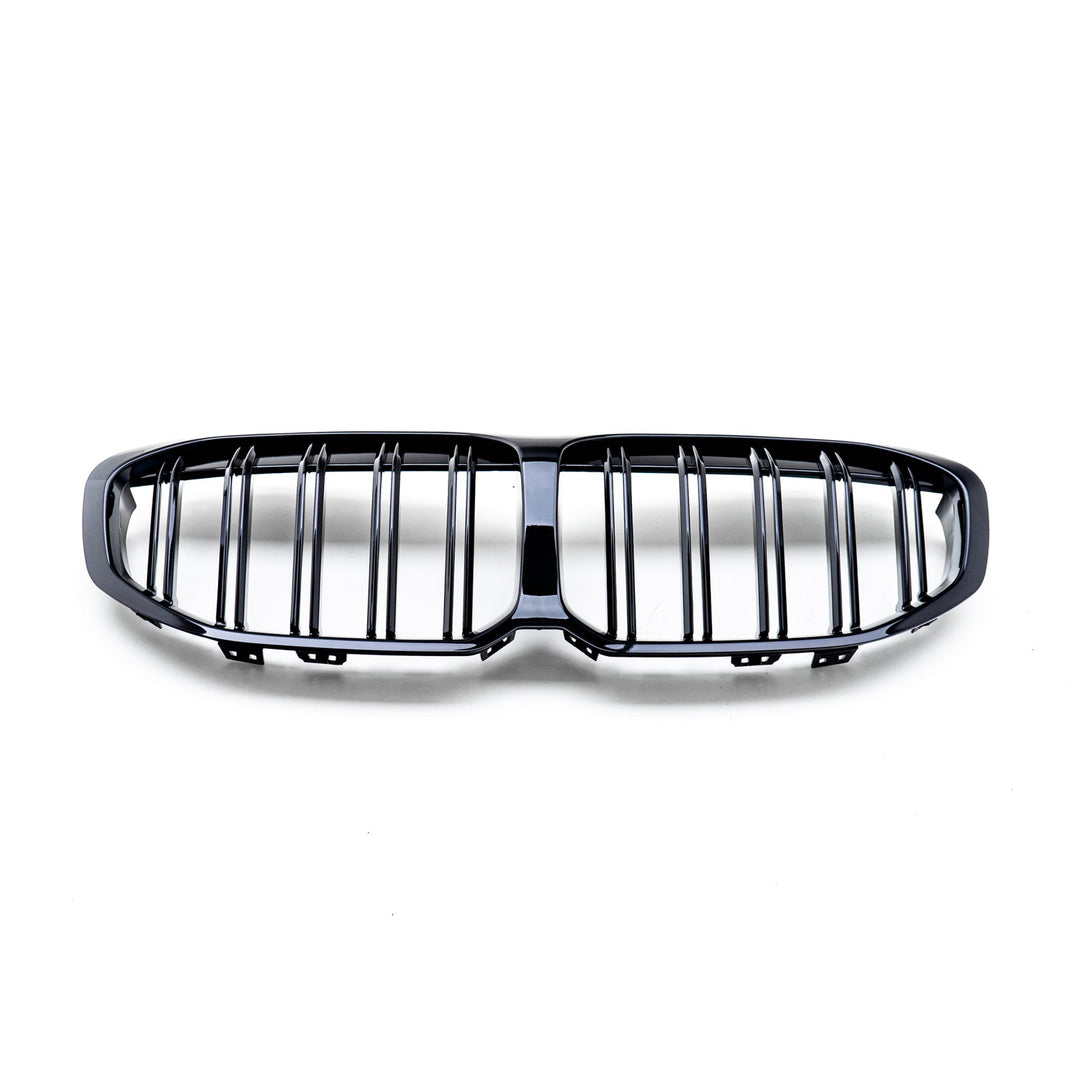 MHC Black BMW 1 Series Double Slat Front Grille In Gloss Black (F40)